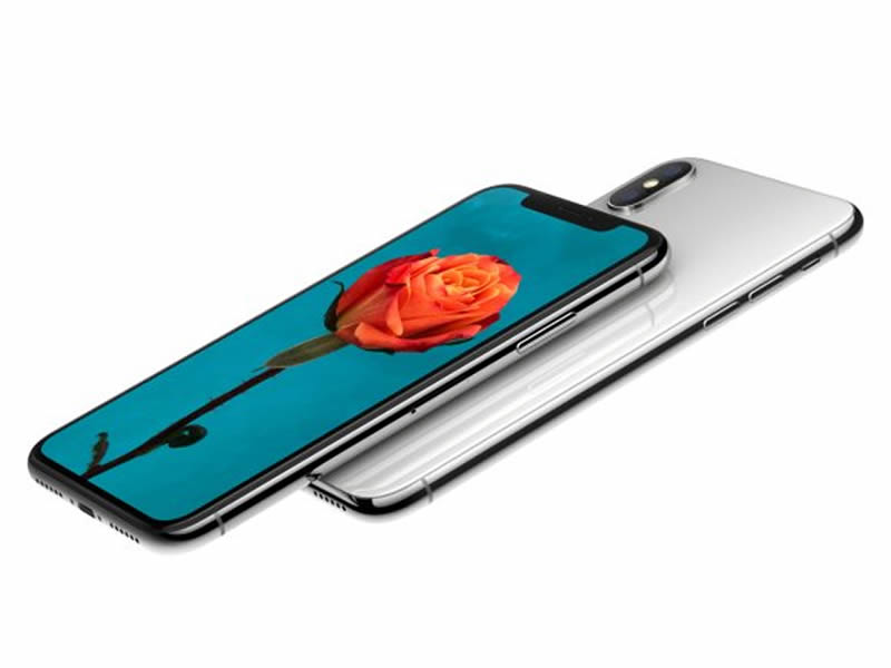 The screen of the iPhone X