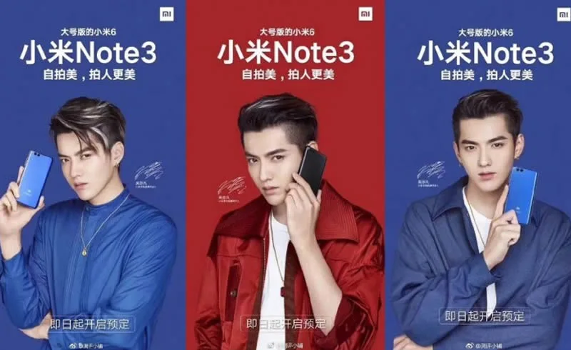 Xiaomi Mi Note 3 poster