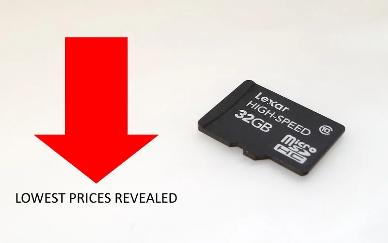 Micro SD cards at discounted rates.