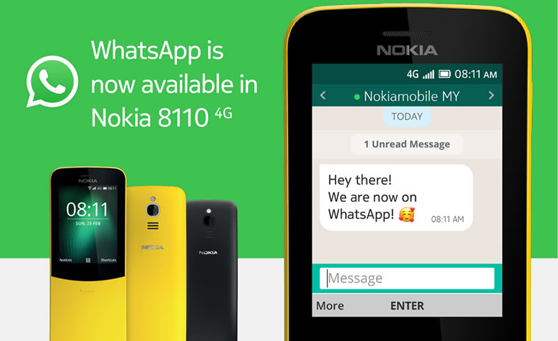 Nokia 8110 whatsapp